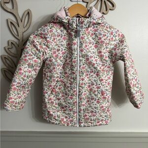 Primark Floral Kids' Jacket with Pink Lining